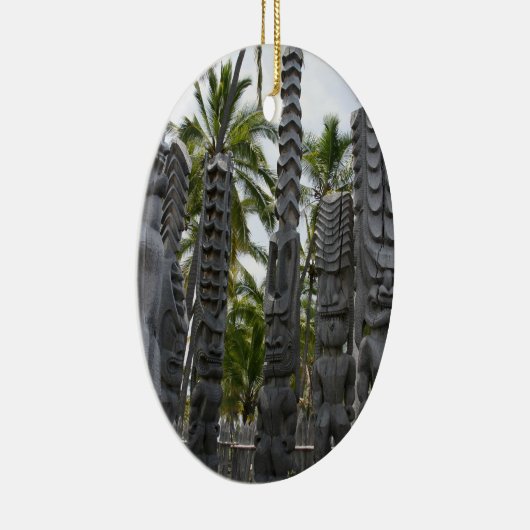 非難-オーナメントの場所のTikiの保護者 セラミックオーナメント (右)