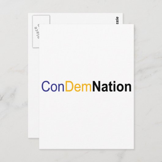 非難 ポストカード (正面/裏面)