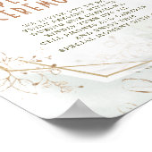 非電源式セレモニーサイン 緑と金幾何学 ポスター (角)