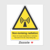 非電離放射線は頭痛の原因ではない シール (シート)