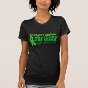 非Hodgkinsのリンパ腫の生存者の花のリボン Tシャツ