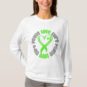 非Hodgkinsリンパ腫の平和愛治療のリボン Tシャツ
