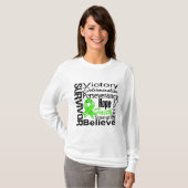 非Hodgkinsリンパ腫の生存者のコラージュ Tシャツ (正面フル)