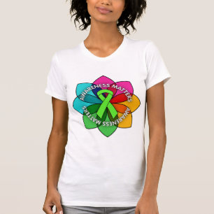非Hodgkinsリンパ腫の認識度の問題の花びら Tシャツ