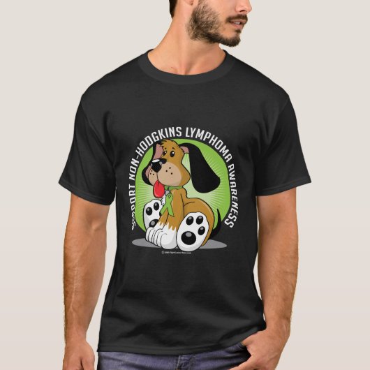 非Hodgkinsリンパ腫犬 Tシャツ (正面)