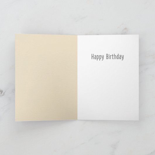 面おもしろい付き音符ハッピーバースデー カード (内部)