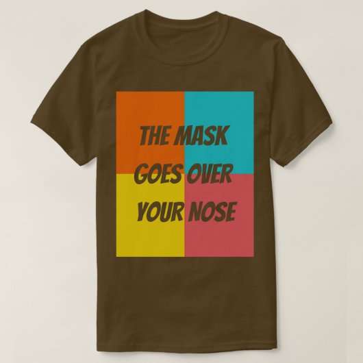 面が鼻に付く Tシャツ (デザイン正面)