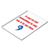 面と向かって言えよ ノートブック (左側)