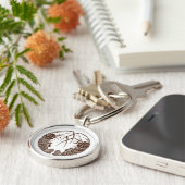 面のとげのあるロブスター キーホルダー (側面)