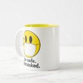 面付き絵図解入りの、写真付きの文字 ツートーンマグカップ (正面左)