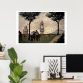 面会見から壁を見下ろす男たち ポスター (ホームオフィス)