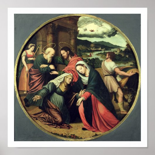 面会訪問(油パネル) 2 ポスター (正面)