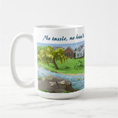 面倒くさいよ、私だけよ、引退生活、ハンモックおもしろい。 コーヒーマグカップ (左)