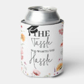 面倒なワイルドフラワー卒業の価値のあるタッセル 缶クーラー (缶正面)