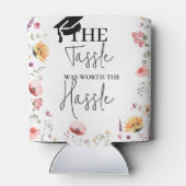 面倒なワイルドフラワー卒業の価値のあるタッセル 缶クーラー (裏面)