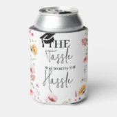 面倒なワイルドフラワー卒業の価値のあるタッセル 缶クーラー (缶裏面)