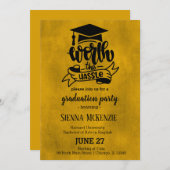 面倒な価値あり - イエロー 招待状 (正面/裏面)