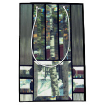 面取りガラスのステンドメタリックなルックモダンシルバー