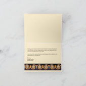 面接ありがとう – サンセットスワールノートカード サンキューカード (内部)