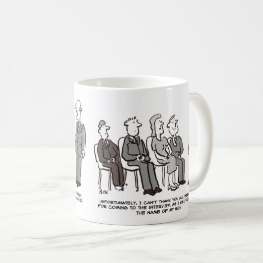 面接の仕事。ボスはSonの名前のみを記憶 コーヒーマグカップ (正面右)