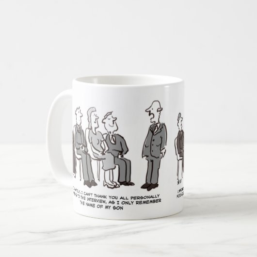 面接の仕事。ボスはSonの名前のみを記憶 コーヒーマグカップ (正面左)