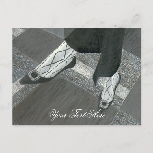 面接シューズはがき ポストカード (正面)
