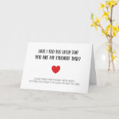 面白いあなたは私のお気に入りのパパ 父の日 カード (黄色い花)