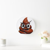 面白いうんこ ラウンド壁時計 (ホーム)