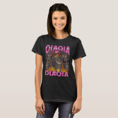 面白いおいらおいら猫のミームの海賊版グラフィック Tシャツ (正面フル)