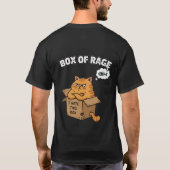 面白いおこったネコ | 怒りの箱 | この箱が嫌い Tシャツ (裏面)