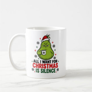 面白いおこりんぼうの緑のモンスター クリスマスに欲しいものは コーヒーマグカップ