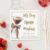 面白いおしゃれなエスプレッソマティーニを飲もう 誕生日 スタンダードランチョンナプキン (インサイチュ)