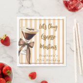 面白いおしゃれなエスプレッソマティーニを飲もう 誕生日 スタンダードランチョンナプキン (インサイチュ)