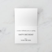 面白いおもしろ誕生日カード カード (内部)