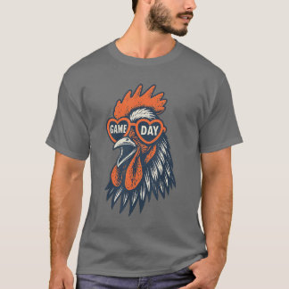 面白いおんどり ゲームデー スポーツファン メンズ レディース ギフト Tシャツ