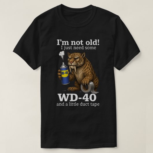 面白いお年寄りのギフト|面白い動物 私は年寄りじゃない Tシャツ (デザイン正面)