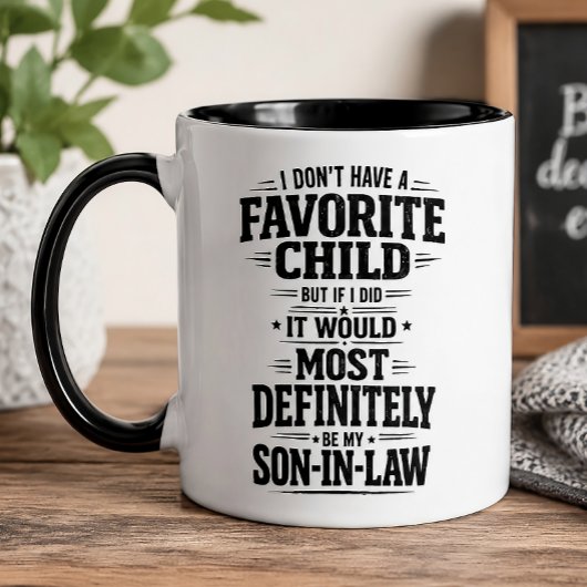 面白いお気に入りの子供婿ギフト コーヒーマグカップ