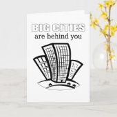 面白いお祝い カード (黄色い花)