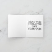 面白いお誕生日おじさん カード (内部)