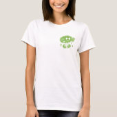 面白いかわいいメンタルヘルスの名言と脳のグラフィック Tシャツ (正面)