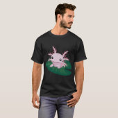 面白いかわいい小さなウーパールーパー Tシャツ (正面フル)