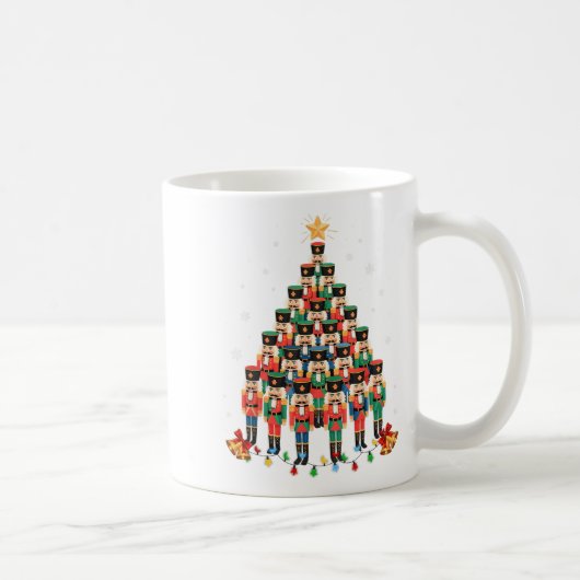 面白いくるみ割り人形 クリスマスツリー メンズ レディース キッズ コーヒーマグカップ (右)