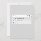 面白いことに、あなたは私をバレンタインデーのユーモアとして自動補完する シーズンカード (正面)