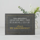 面白いことに、私が君にカードを買うことになったんだ。仲間の証のカードだよ。 箔招待状 (立ち正面)