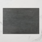 面白いことに、私が君にカードを買うことになったんだ。仲間の証のカードだよ。 箔招待状 (裏面)