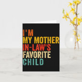 面白いことに、私は義母の最も愛されている子供なんだ カード (黄色い花)