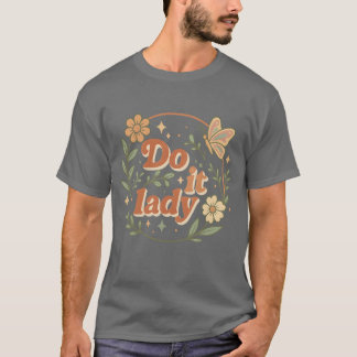面白いことをする女性の冗談ユーモア Tシャツ