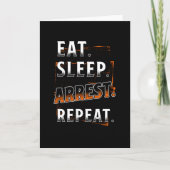 面白いことを言う警察官 カード (正面)