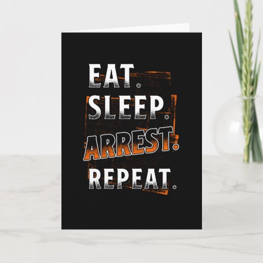 面白いことを言う警察官 カード (正面)