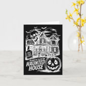 面白いぞ、勇気を出してこの恐怖の館に来てみろ カード (黄色い花)